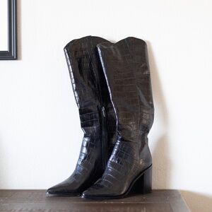 Sarto Ticada Knee High Crocodile Boot